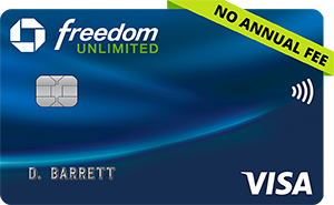 Chase Freedom Unlimited<sup>®</sup>